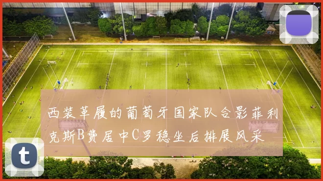 西装革履的葡萄牙国家队合影菲利克斯B费居中C罗稳坐后排展风采